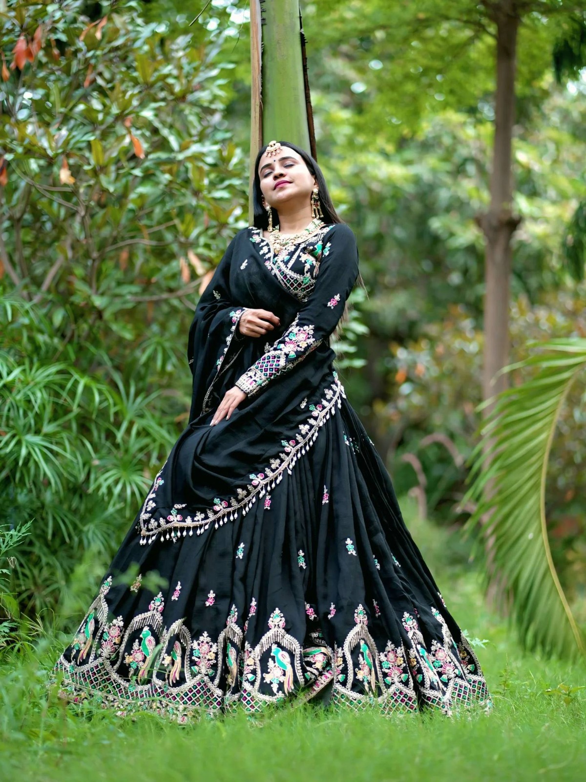 Chinon Silk Lehenga Choli